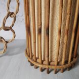 Vintage bamboo and rattan suspension