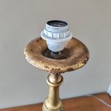 Golden wooden lamp base