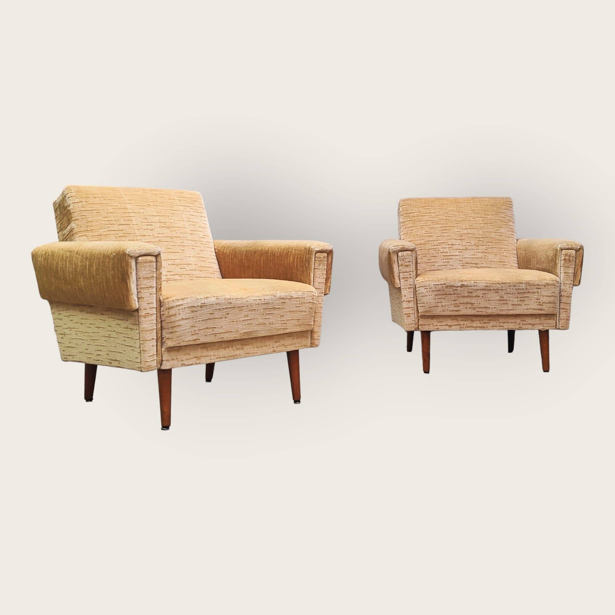 Twee Mid Century fauteuils