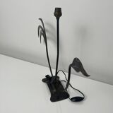 Lampe en fer forgé fer battu zoomorphe Era Marolles Jean Touret