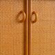 Enfilade / buffet bois et rotin vintage 1970s