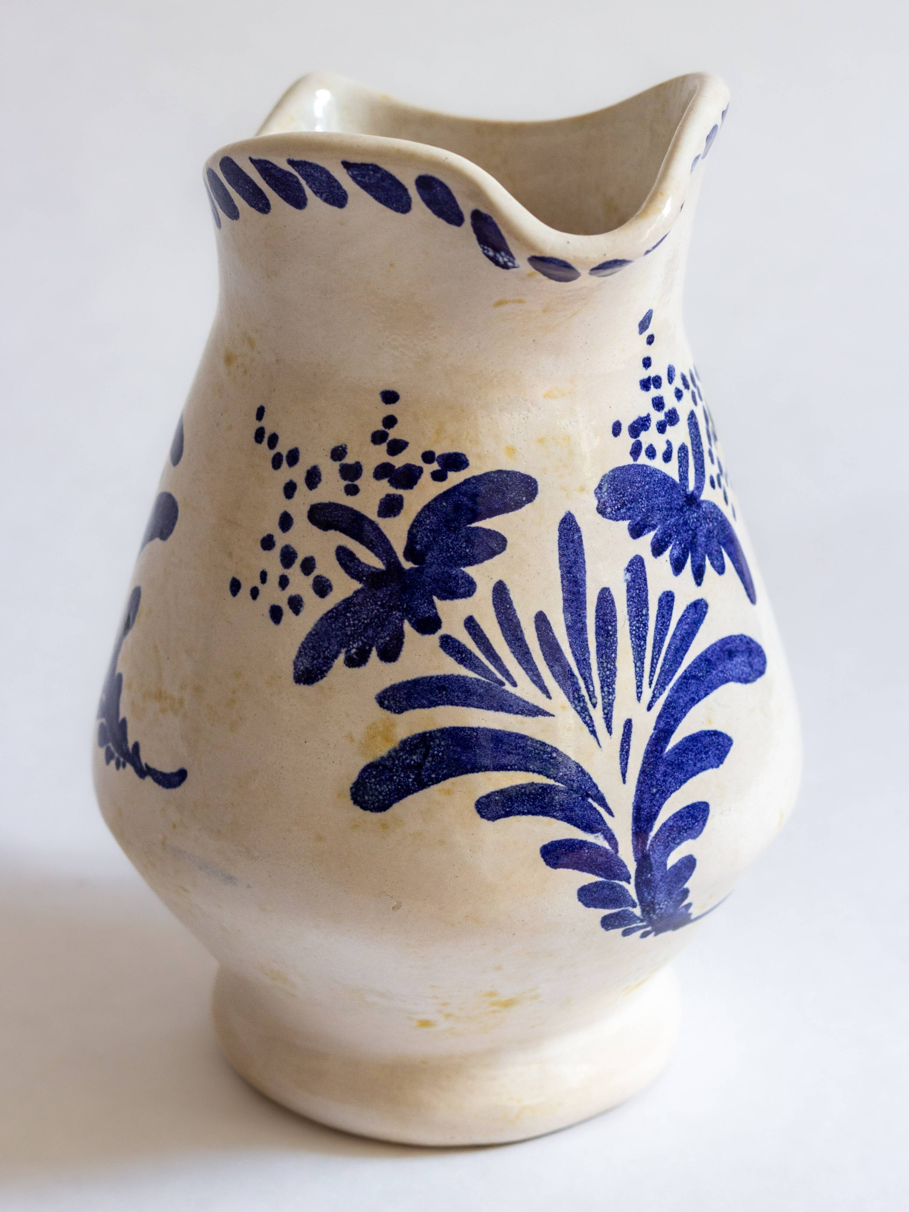Glazed ceramic pitcher, Atelier de Nissy, Annecy, 1960s