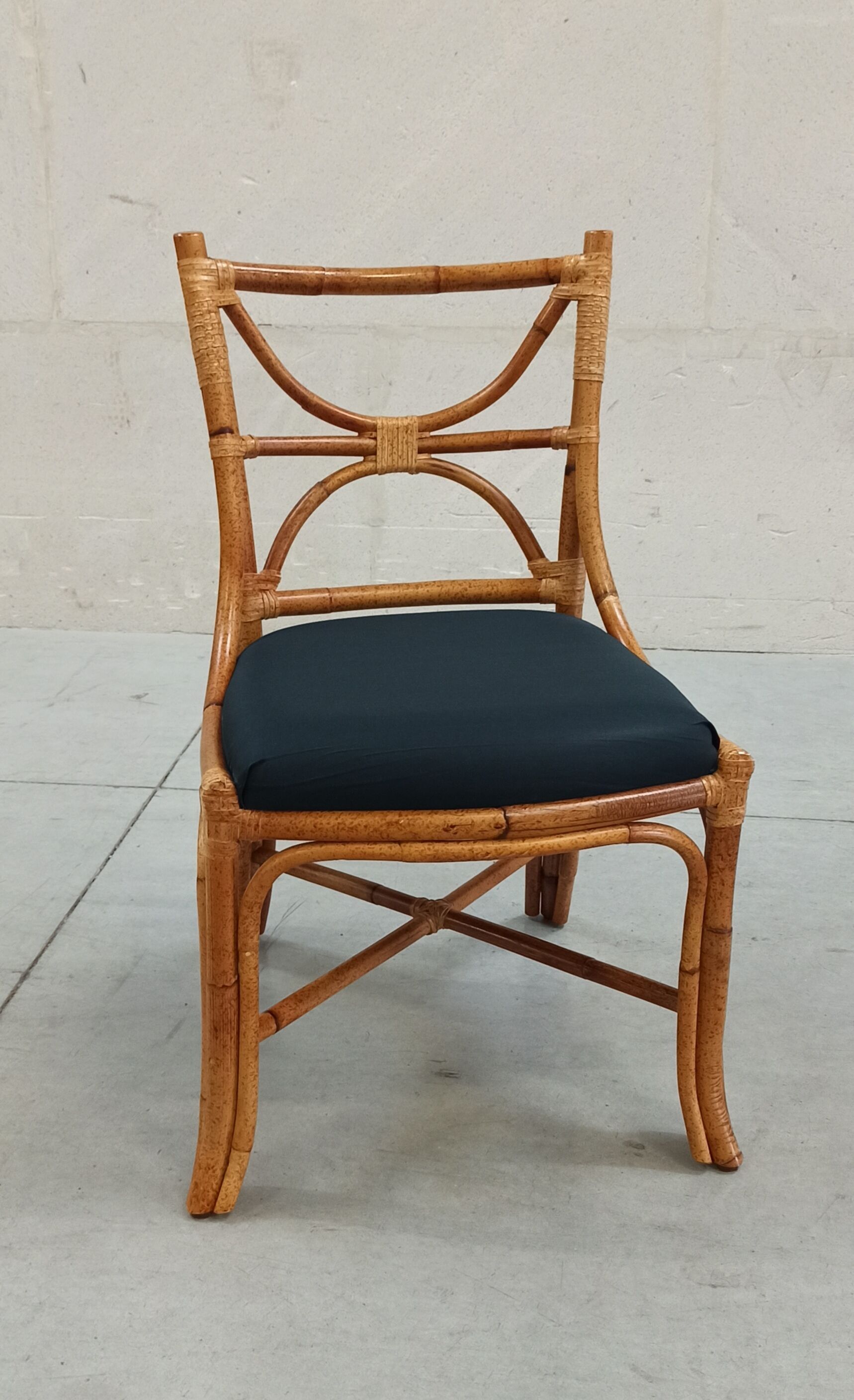 Chaise en bambou Roche Bobois 80's