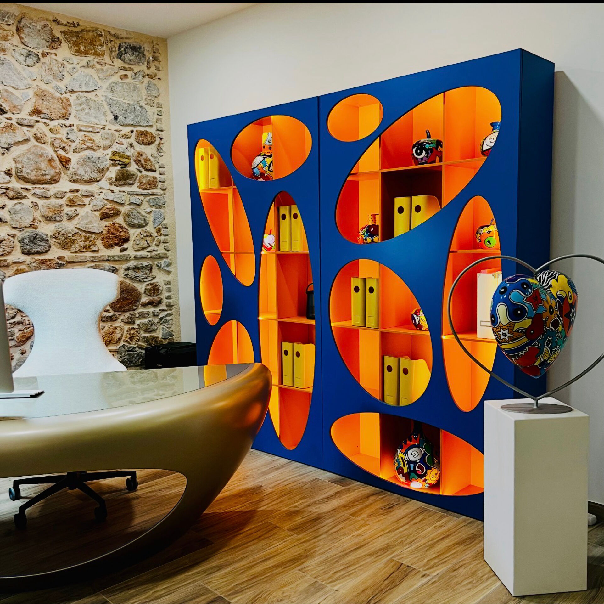 Bibliothèque roche Bobois modèle 2