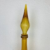 Carafe Empoli Italian bottle yellow glass, vintage