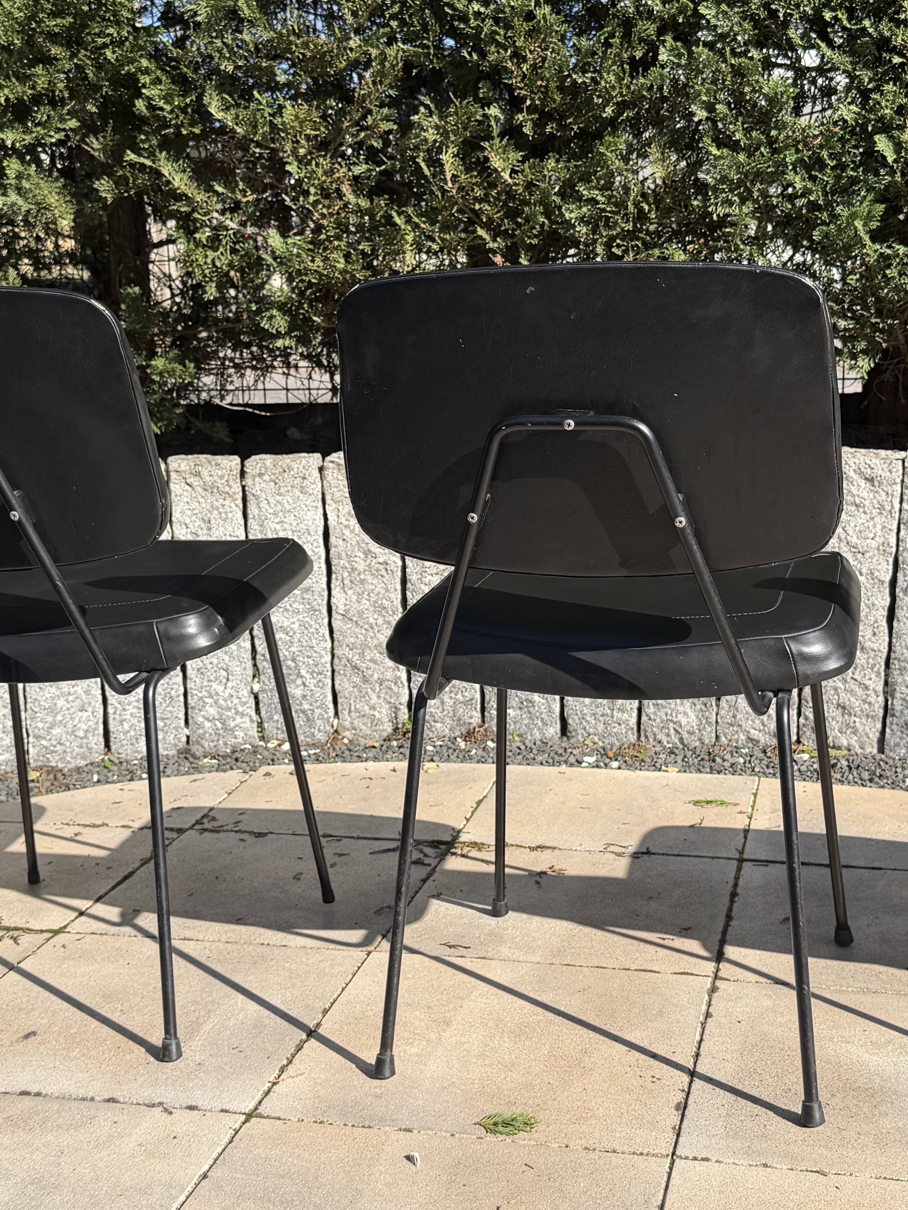 Set of 3 Pierre Paulin CM 196 chairs – Thonet – 1960s – vintage design