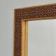 Danish Pine and Ceramic Tile Wall Mirror, 1960s