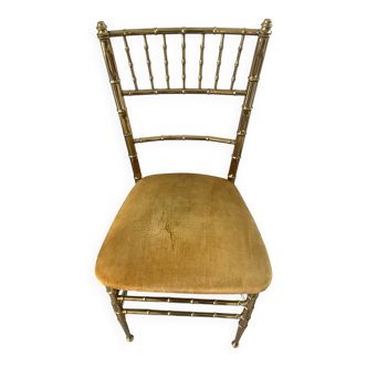 1960s-70s brass Chiavari chair