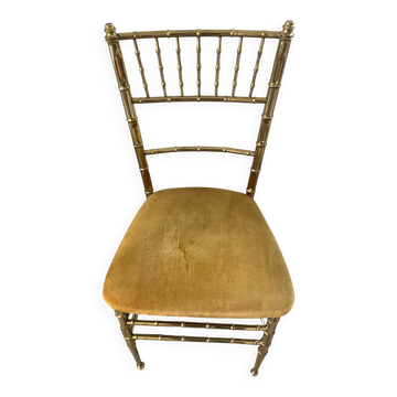 Chaise Chiavari en laiton des années 60-70