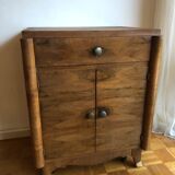Art deco sideboard in walnut veneer