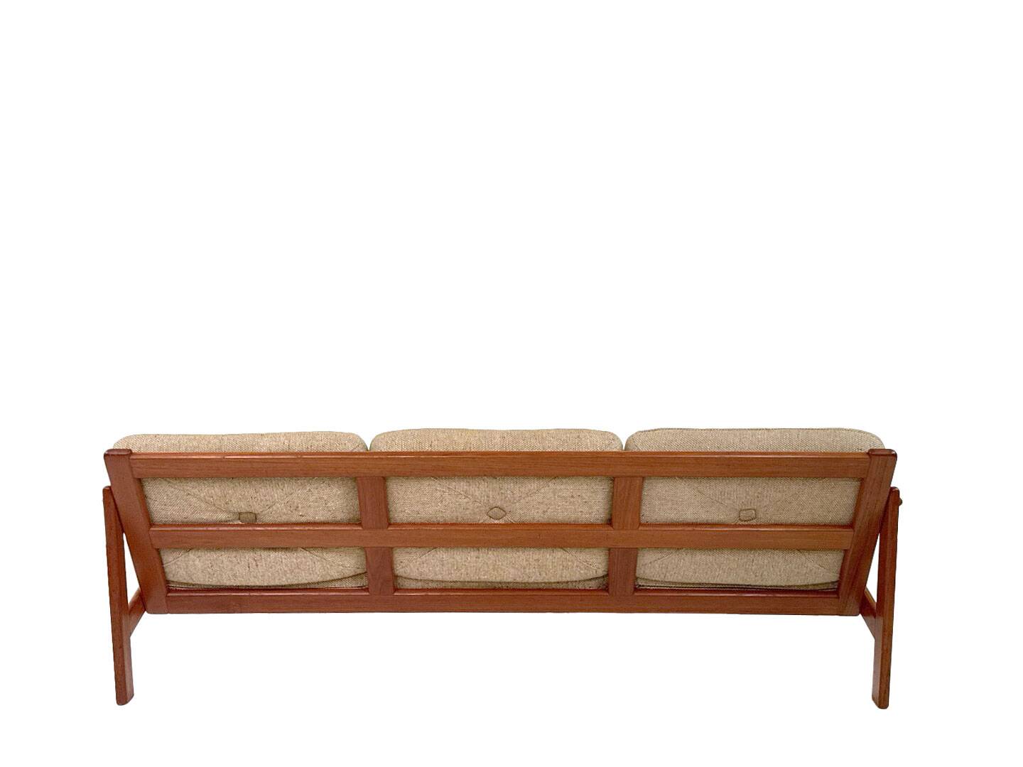 Rare vintage Danish designer three-seater sofa by Niels Bach, 1960s