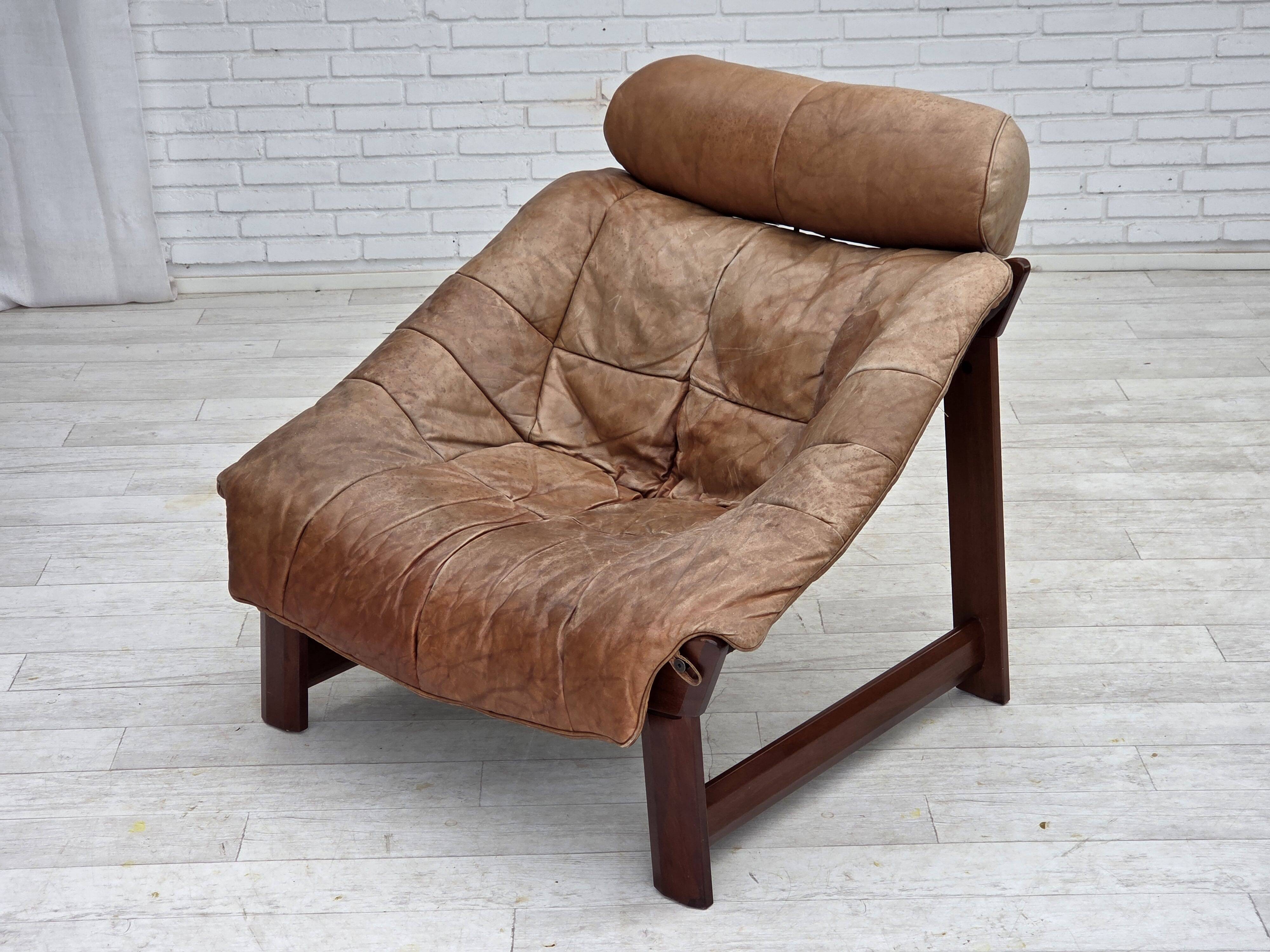 1970s, Norwegian design by Jan Erik Lindgren, armchair model "Amazon".