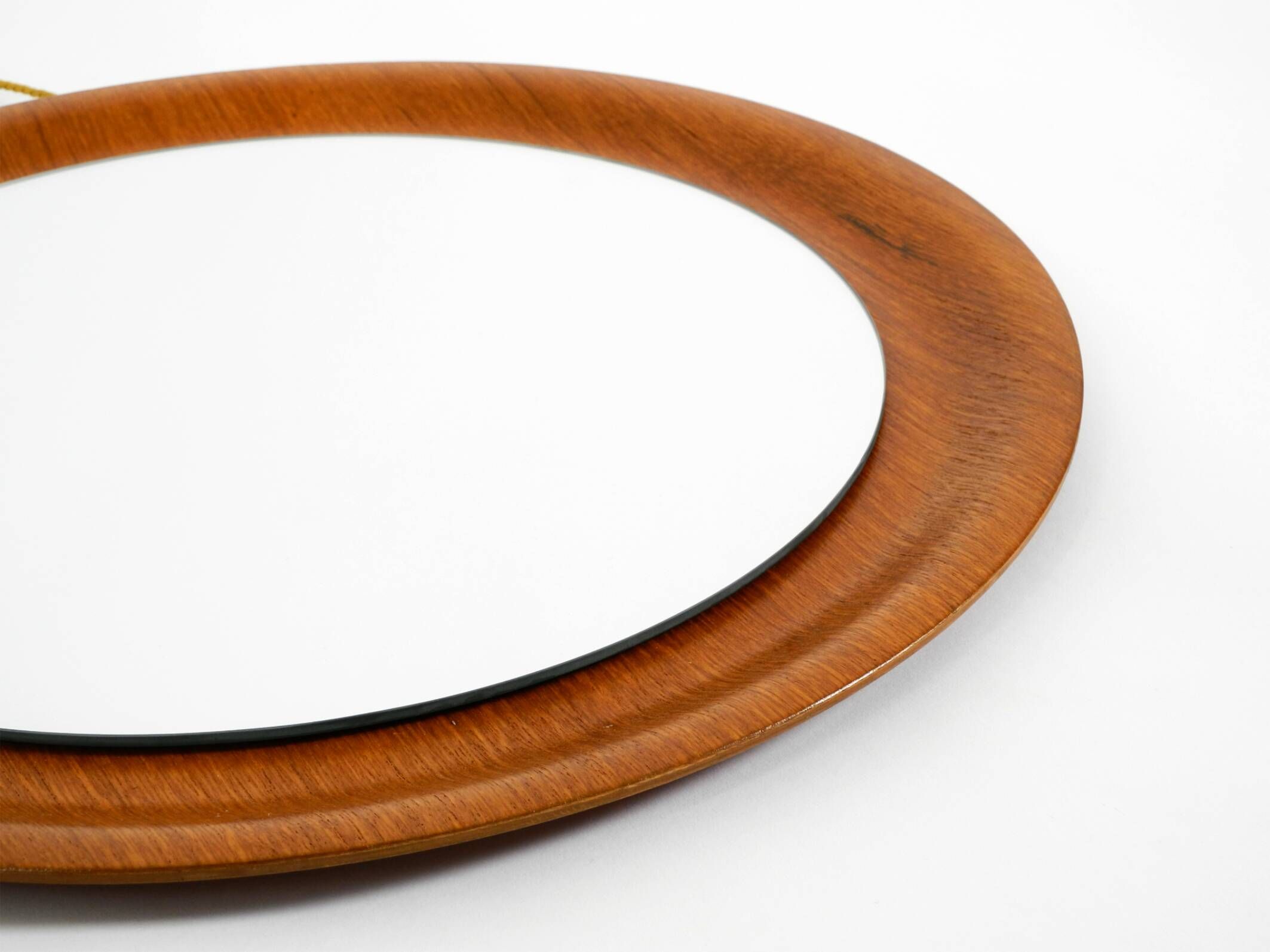 Rare Mid Century Modern teak wall mirror by ARY Fanerprodukter Nybro Sweden