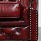 English Cowhide Leather Chesterfield Club Chair