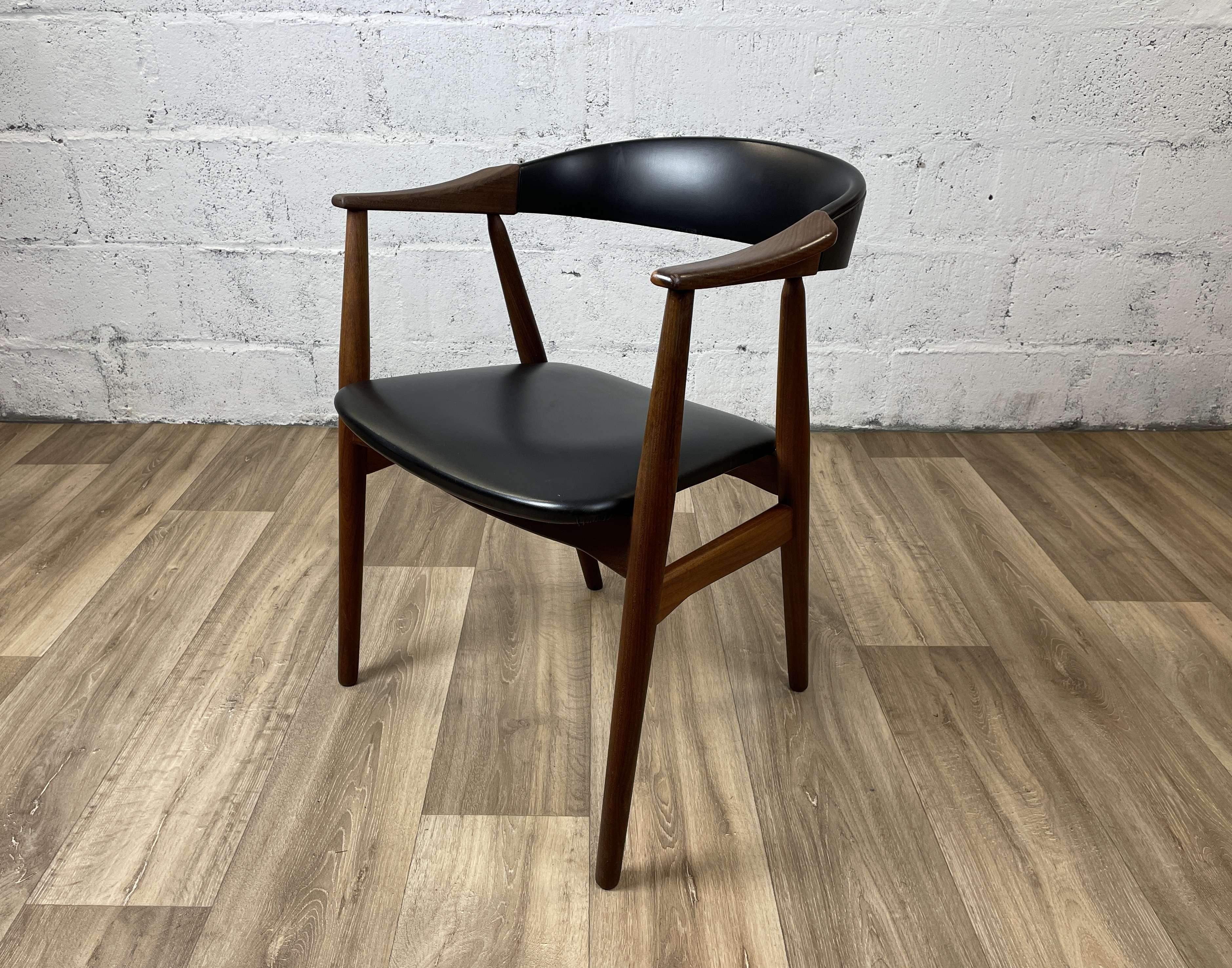 Vintage Scandinavian teak armchair model 213 by Th Harlev for Farstrup Møbler, 60s