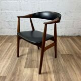 Vintage Scandinavian teak armchair model 213 by Th Harlev for Farstrup Møbler, 60s