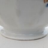 Set of 6 ribbed bowls and floral motifs