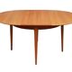 1960s round diningtable in cherrywood from LÜBKE