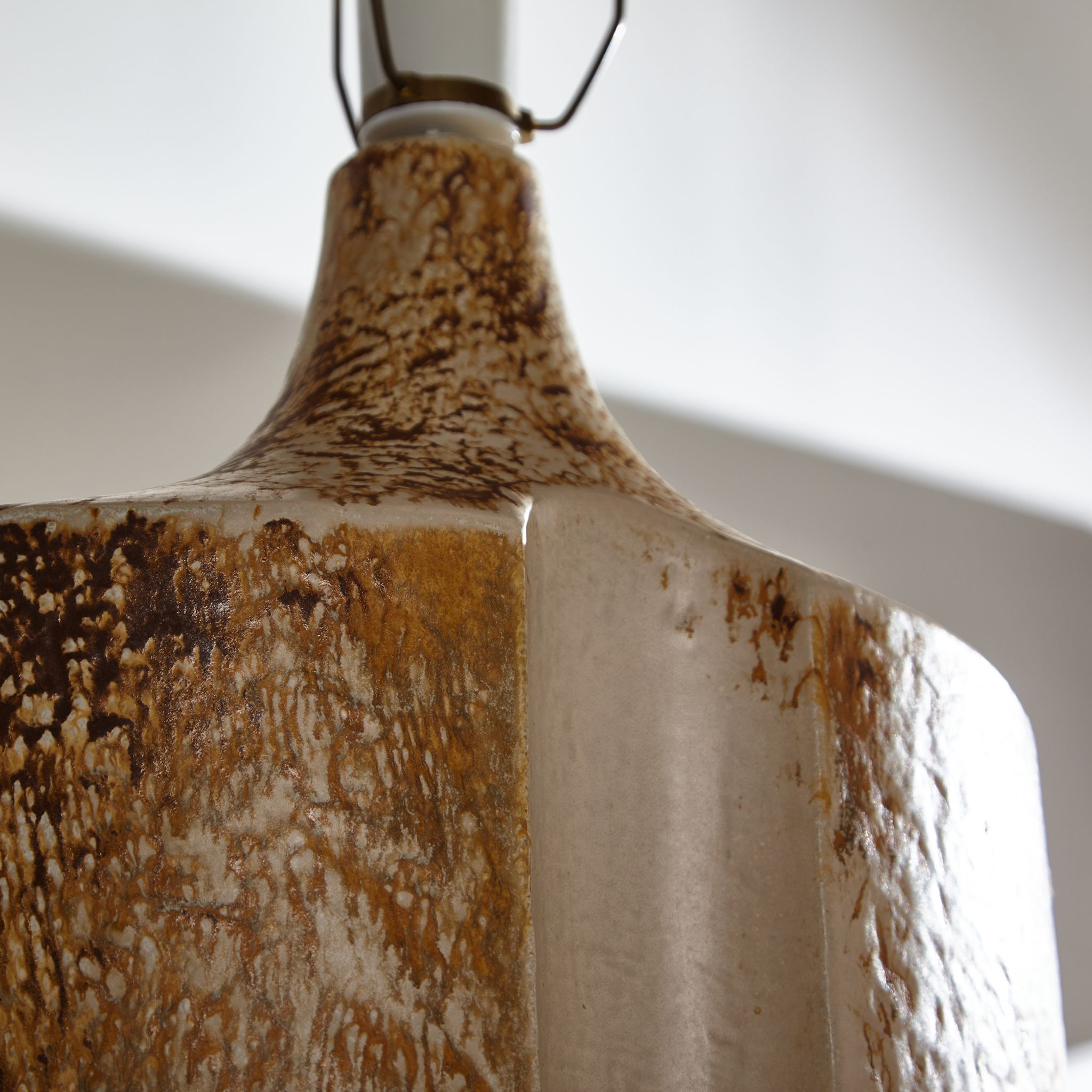 Ceramic table lamp by haico nietzsche for søholm stentøj