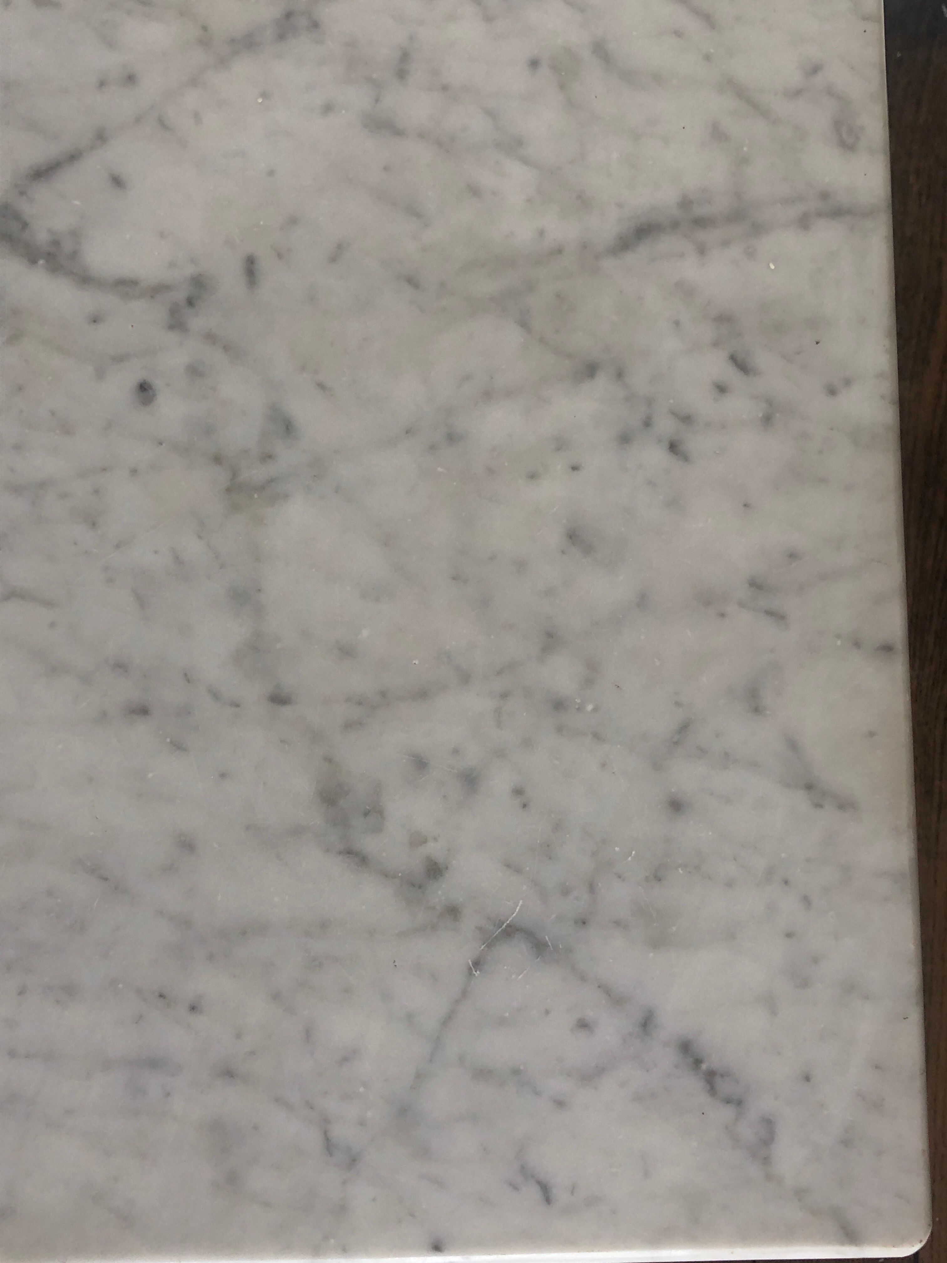 Table low white marble
