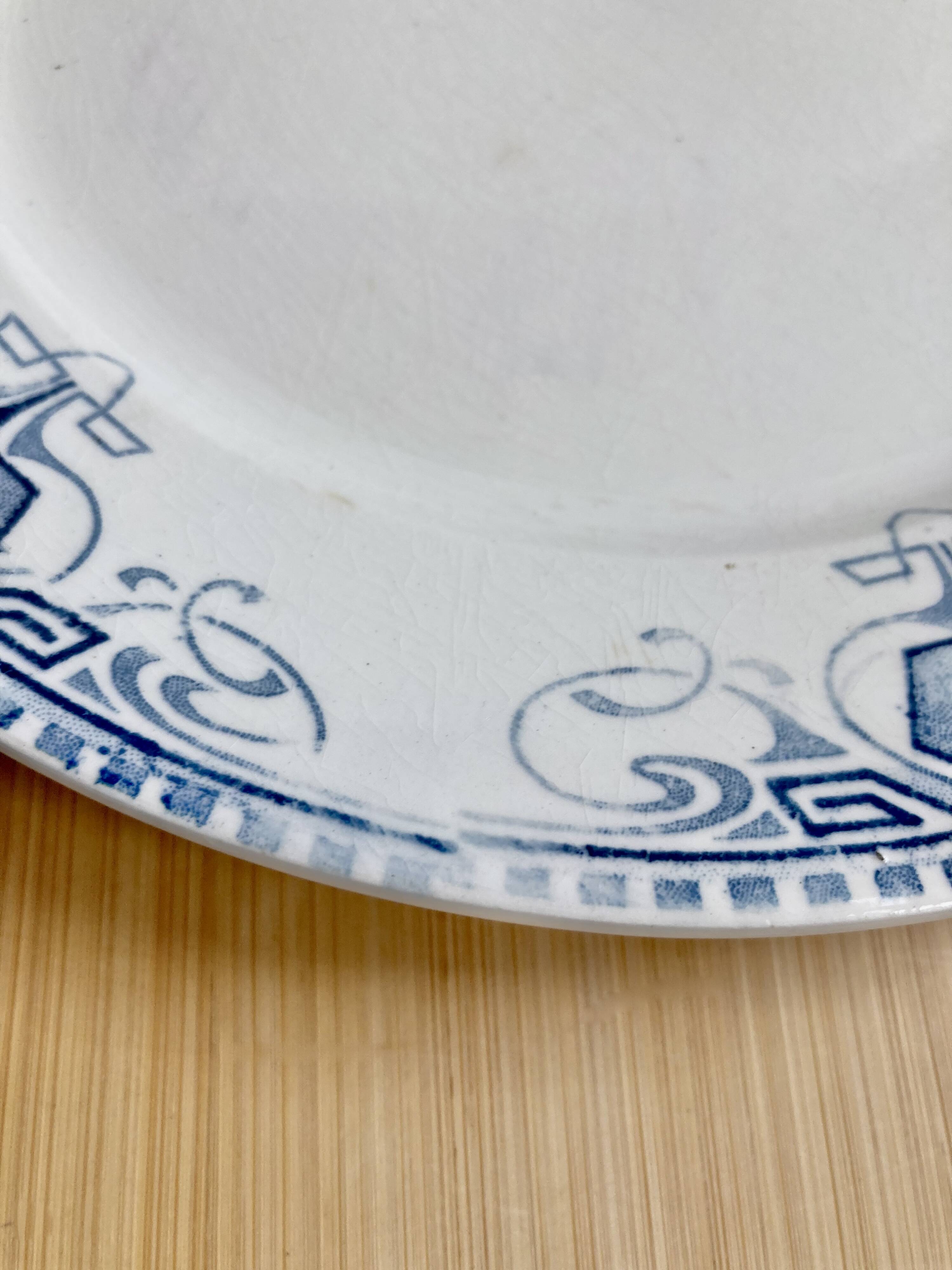 3 Terre de fer plates / U&C Sarreguemines "Germaine"