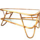 Grande table basse en rotin par Dirk van Sliedrecht pour Rohe Noordwolde.