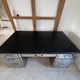 Bureau industriel vintage des années 50 – double caisson, 7 tiroirs, métal