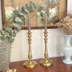 Pair of brass candle holders 28,5cm
