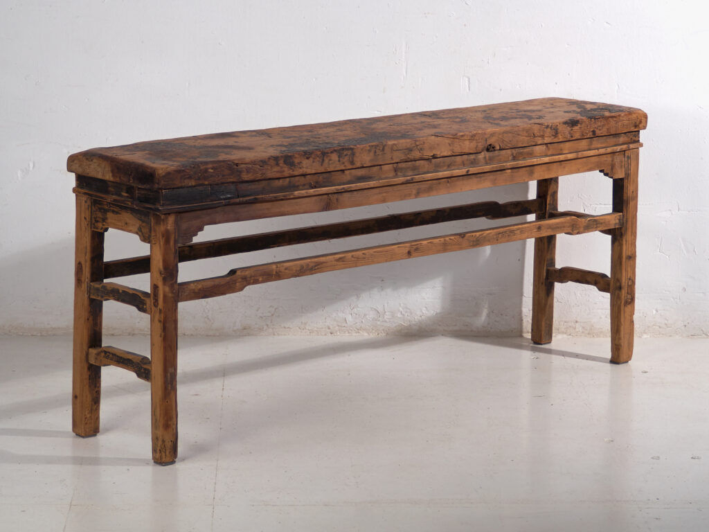 Chinese console table in old elm – Shanxi, circa 1890