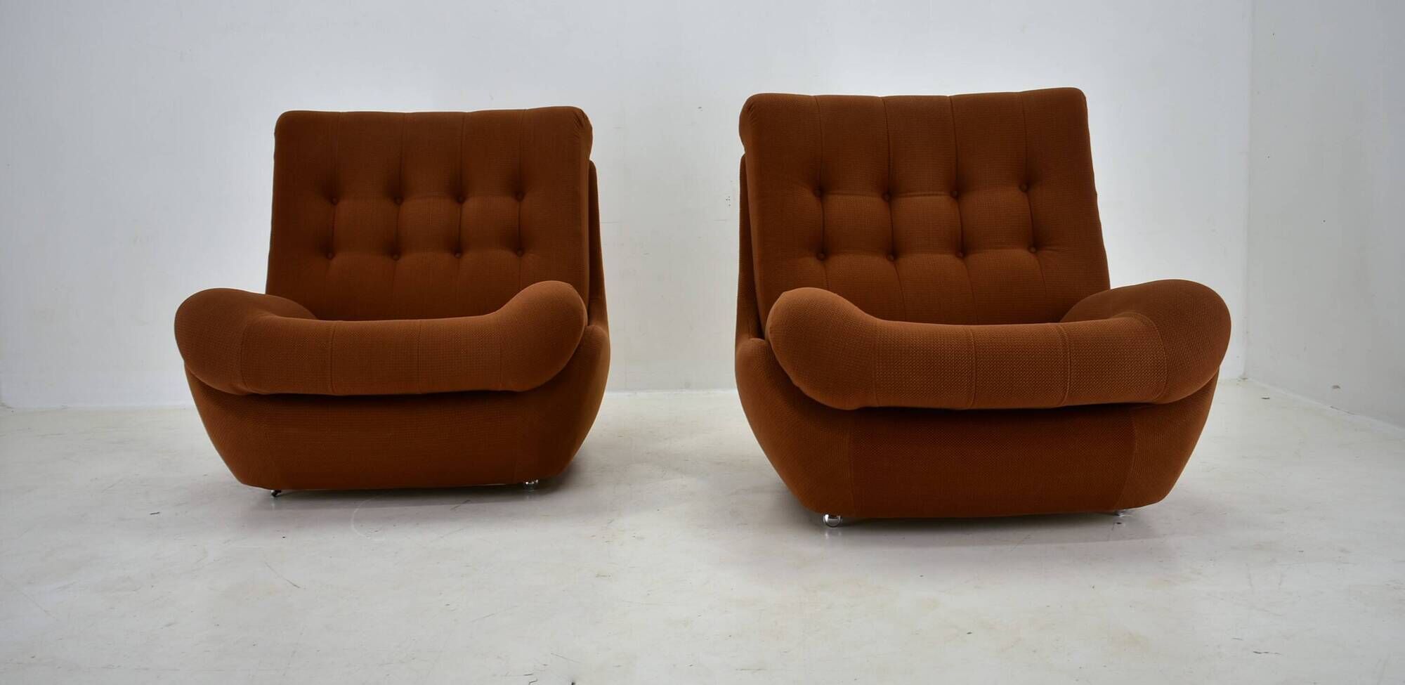 Pair of vintage mid-century Atlantis armchairs, 1960s