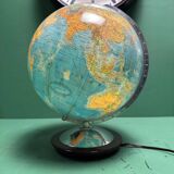 Vintage 1960s German Columbus Duo Glass Globe Lamp