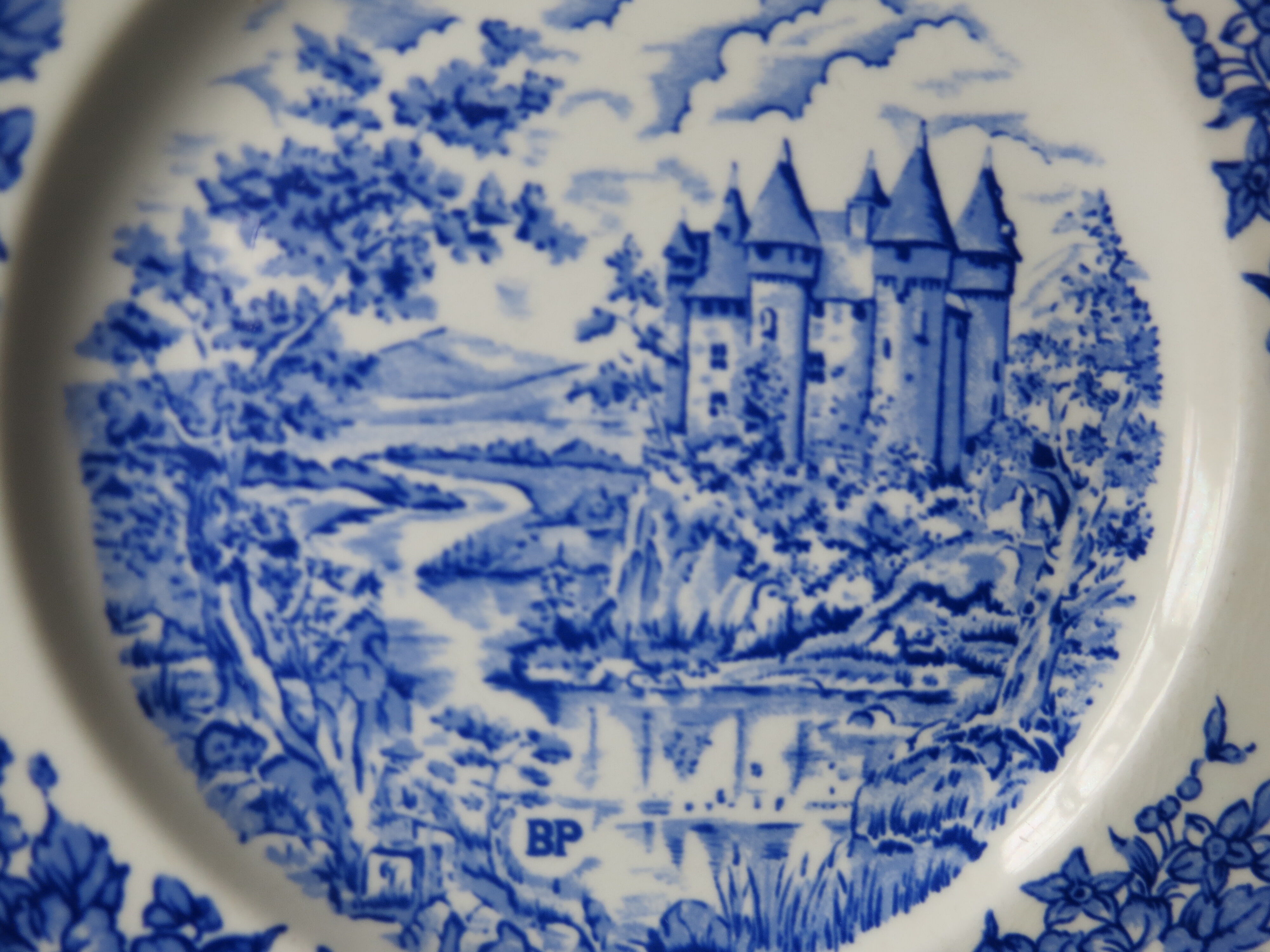 10 flat plates advertising porcelain pyroblan BP