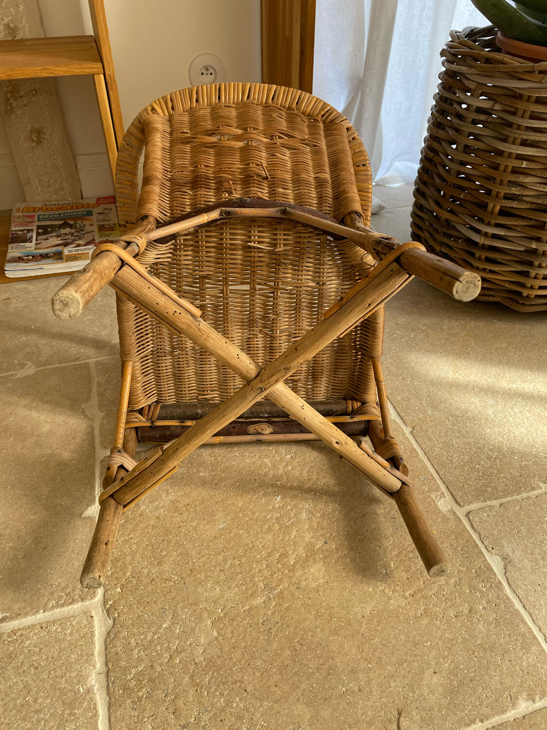 Rattan armchair for children