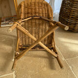 Fauteuil rotin enfant