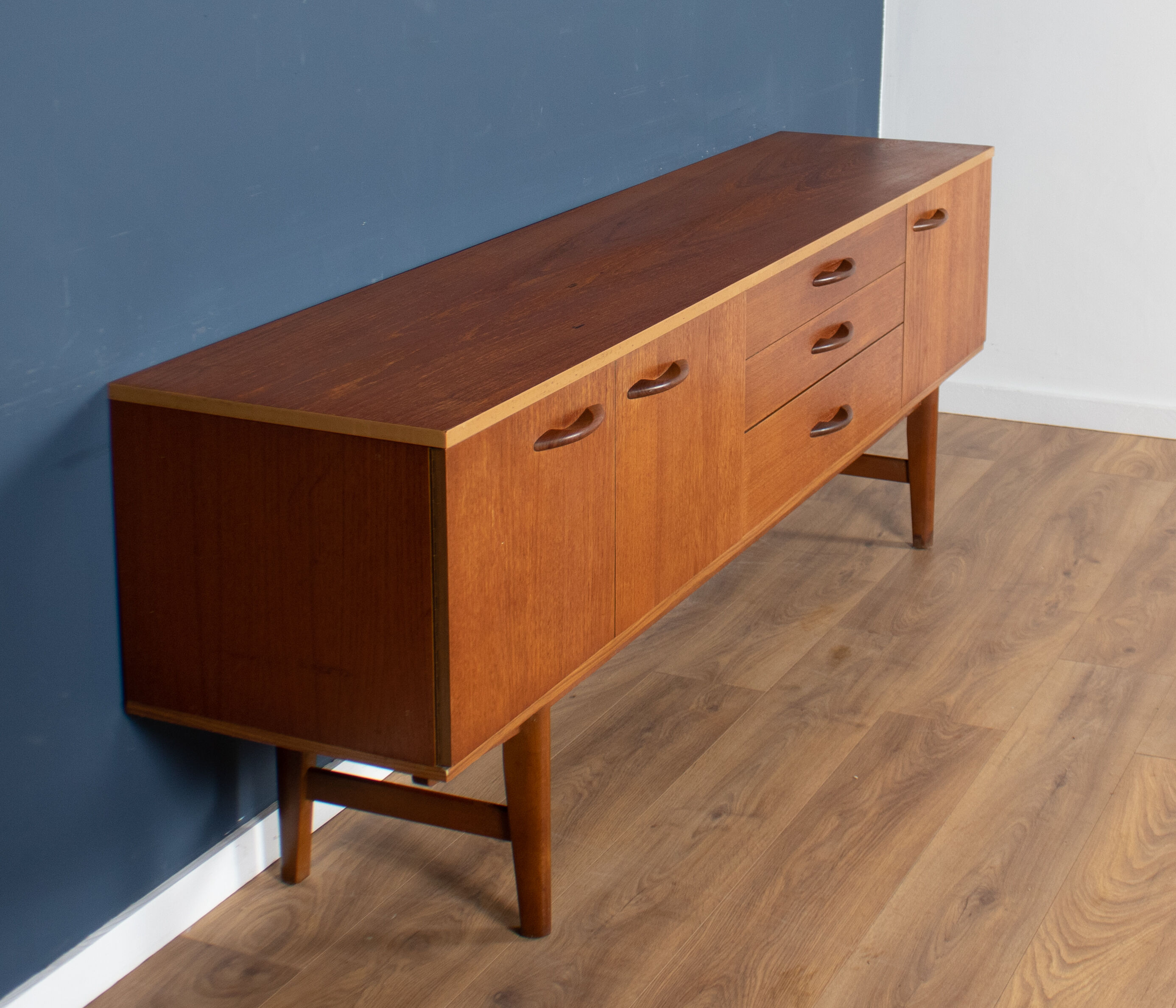 Retro teak 1960s avalon long mid century sideboard