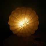 Flower-shaped press glass and glass ceiling light