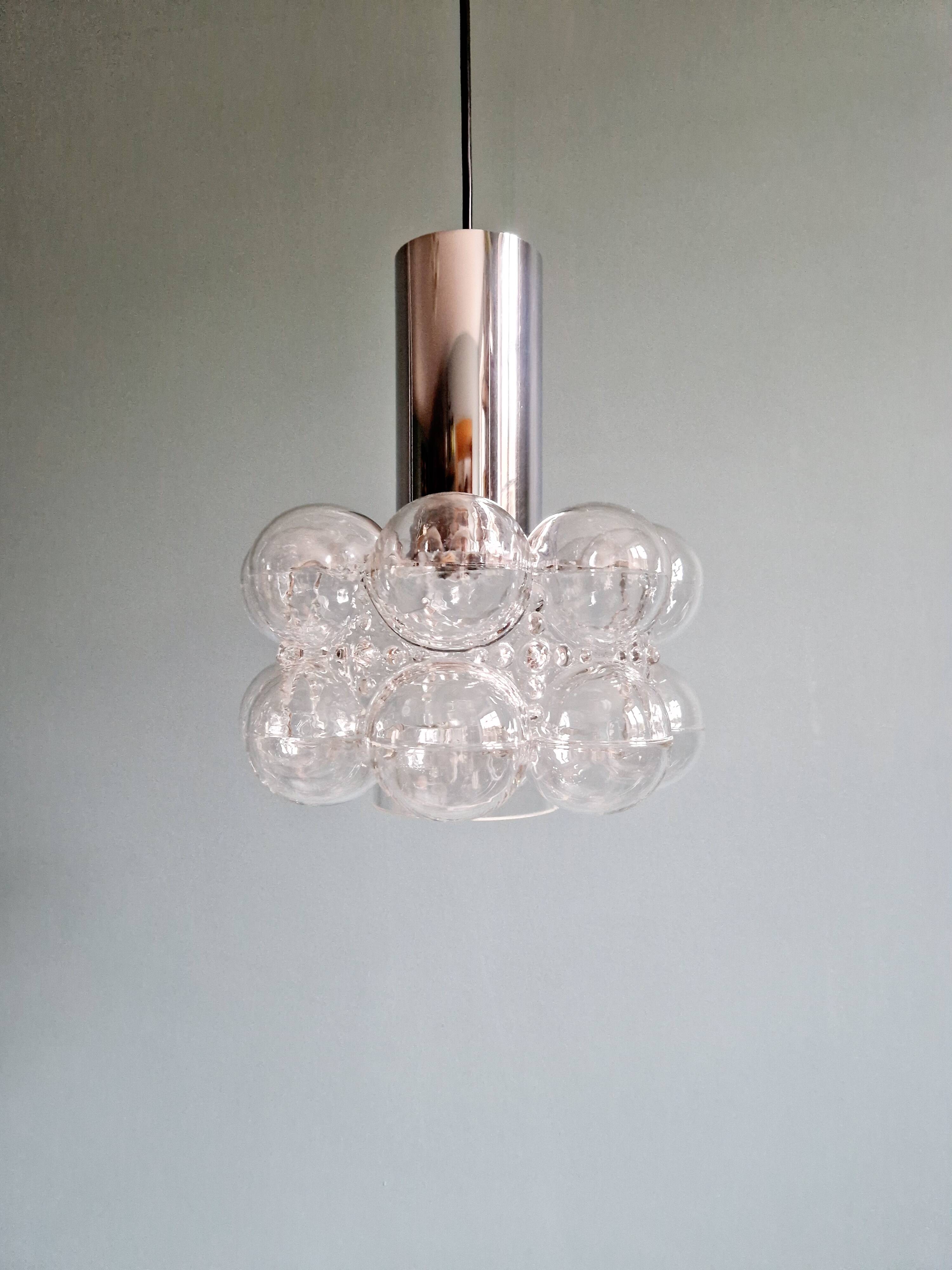 Suspension Bubble glass, design Helena Tynell, 1970