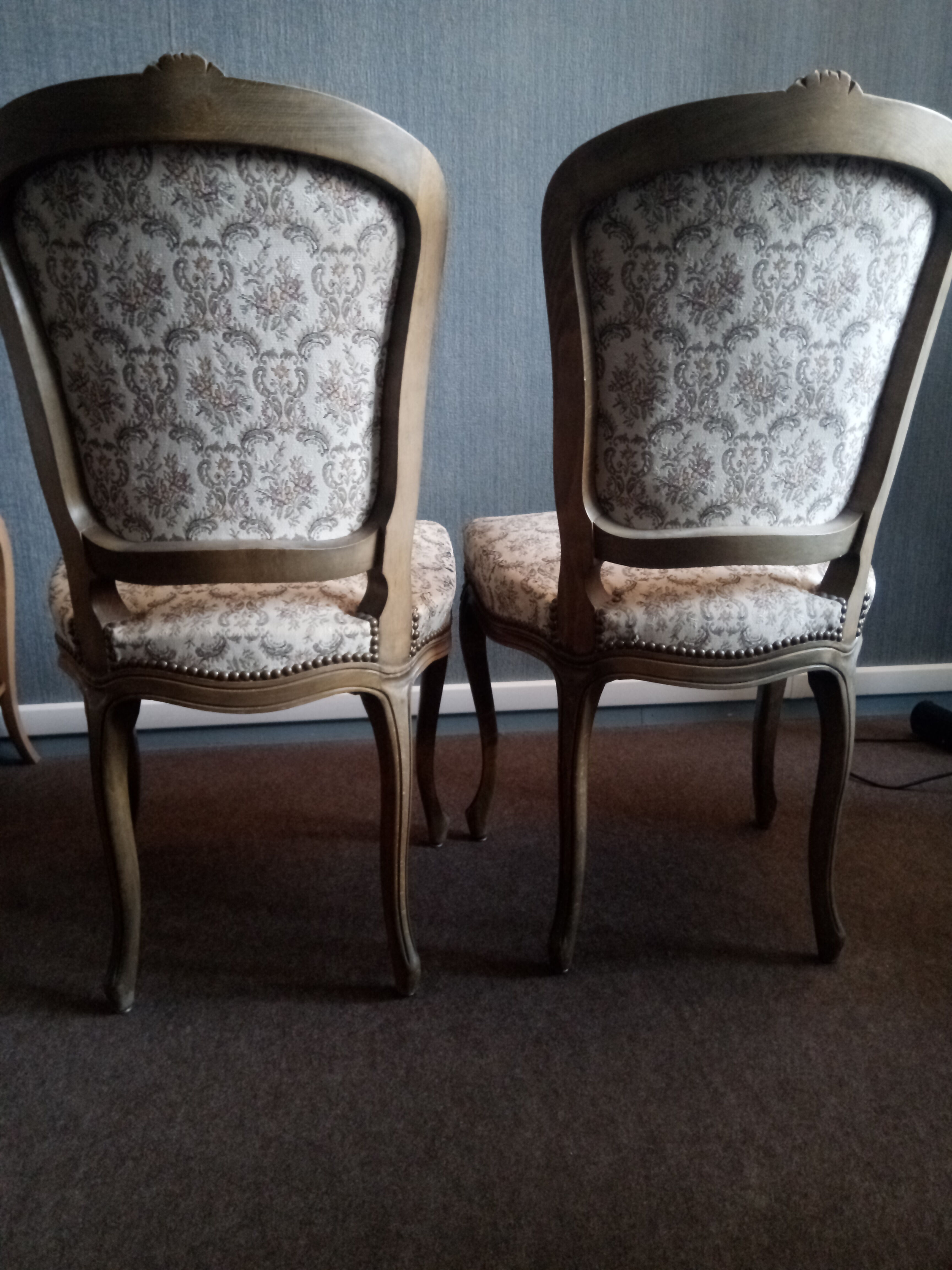 Louis XV style table and 4 chairs