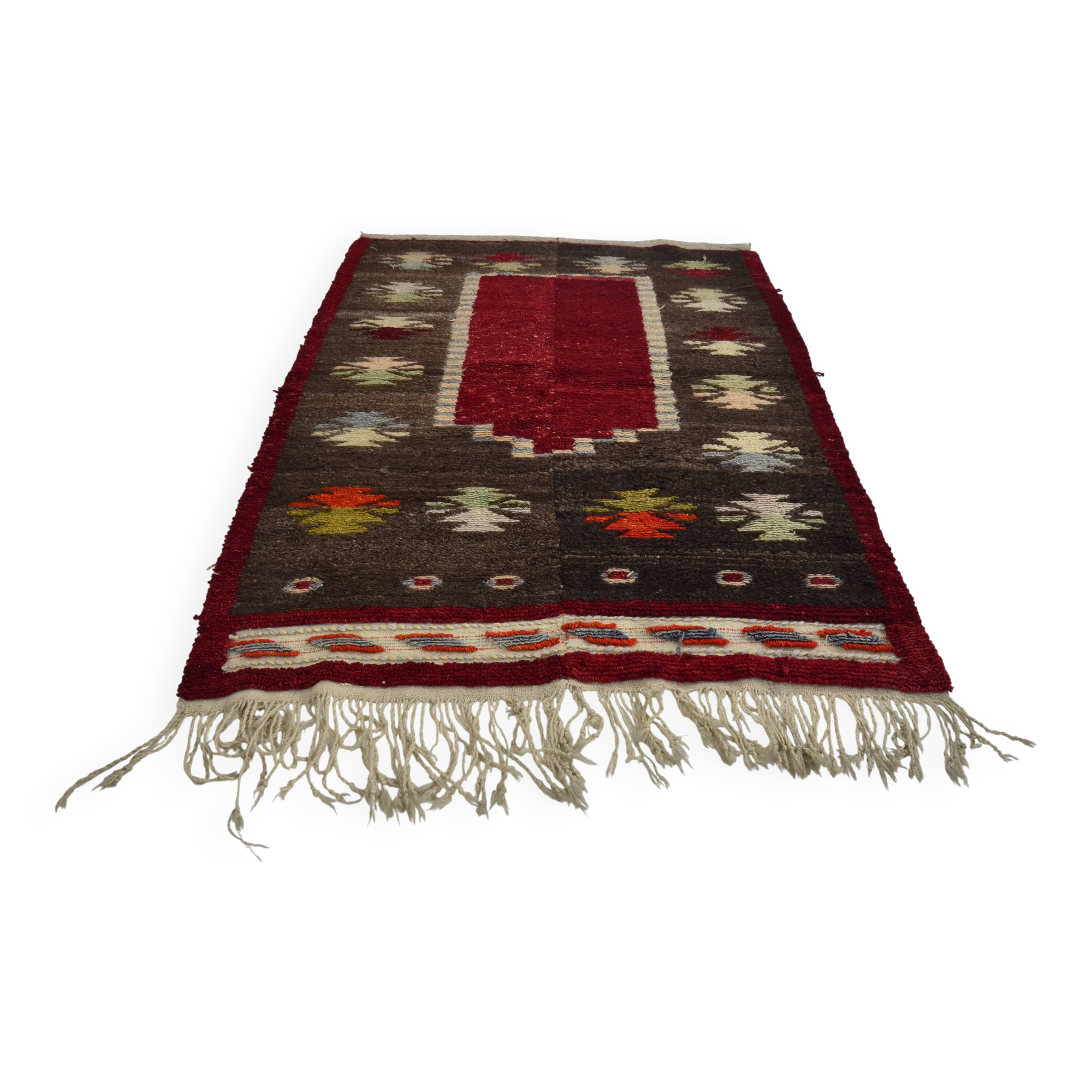 Tapis décoratif à pompons anatolien sku 3068