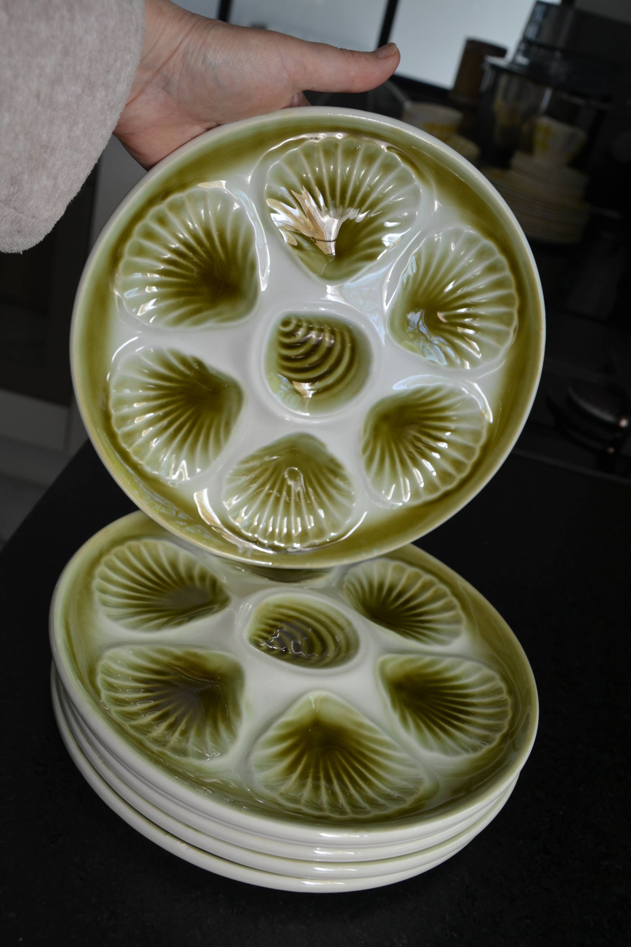 6 Moulin des loups oyster plates