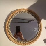 Rattan mirror