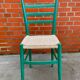 Lot de 4 chaises en bois dans le modèle italien de Chiavari