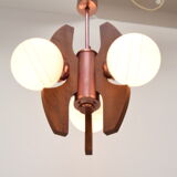 Lustre du milieu du siècle par Elektrofem, Hongrie, années 1970