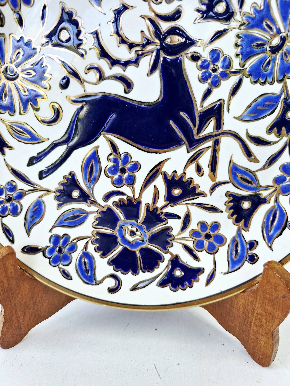 Vintage Ceramic Wall Decorative Plate Lindos Rhodes Greece Hand Painted
