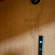 Vintage 60s/70s design wardrobe with compass feet.