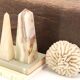 Natural coral white beige, 70s