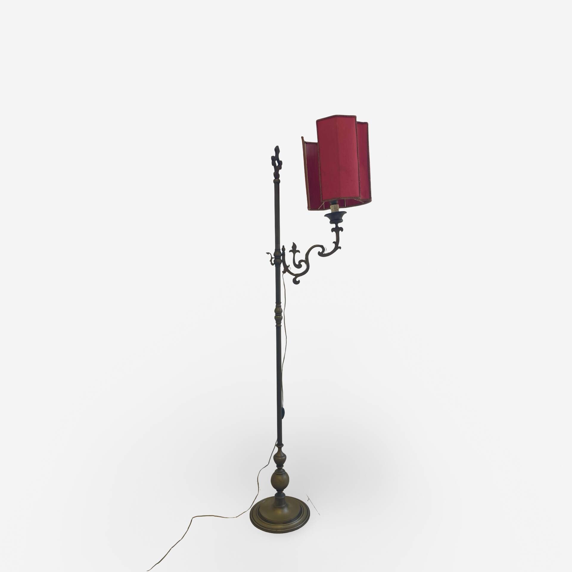 antique Art Nouveau floor lamp