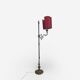 antique Art Nouveau floor lamp