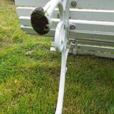 Old cast iron garden bench