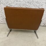 Scandinavian gold leather fireside chair, BO-561 by Preben Fabricius & Jørgen Kastholm
